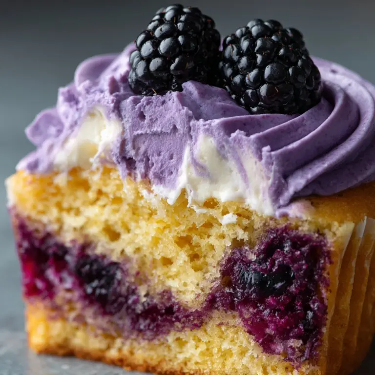 Blackberry Lime Cheesecake Cupcakes Recipe
