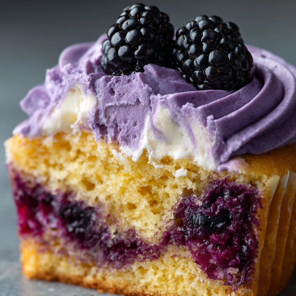 Blackberry Lime Cheesecake Cupcakes Recipe