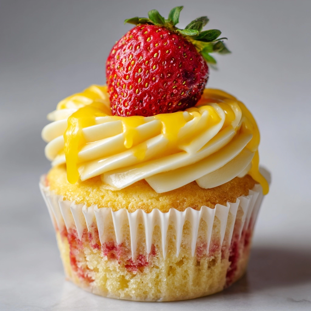 Strawberry Mango Cupcakes Recipe - Recipe Image