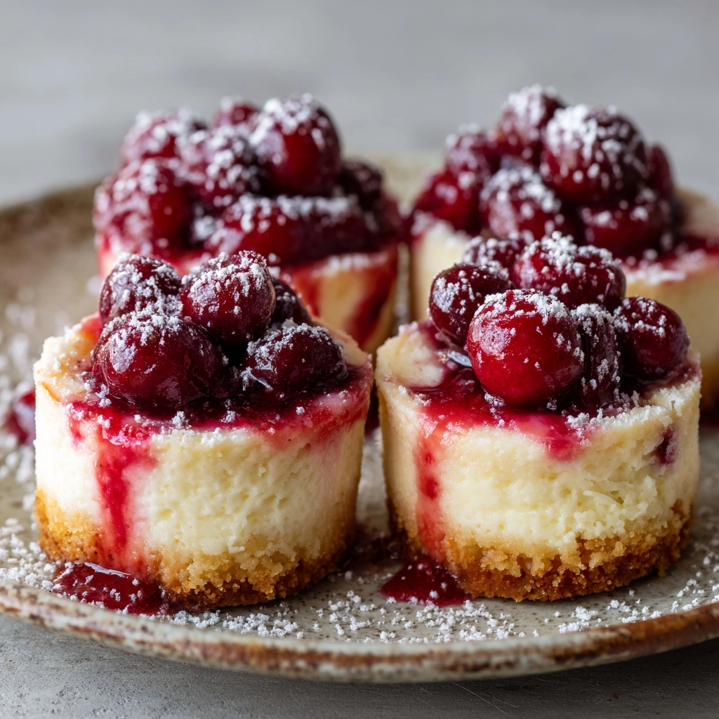 Mini Cranberry Cheesecakes Recipe - Recipe Image