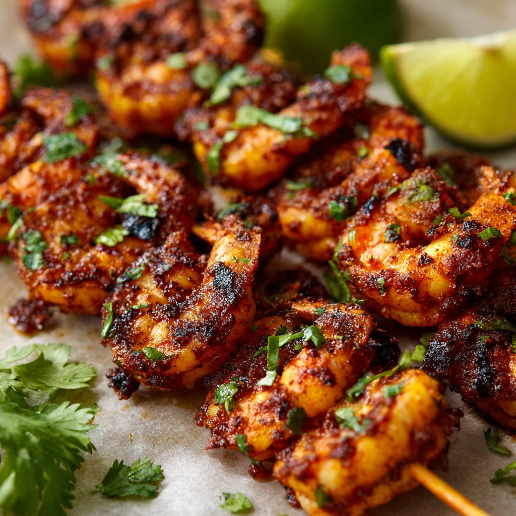 Grilled Cajun Shrimp Skewers Recipe - Recipe Image