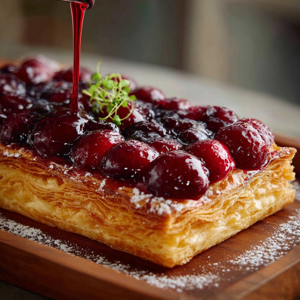 Cherry Cheese Pastry Pie Recipe - Recipe Image