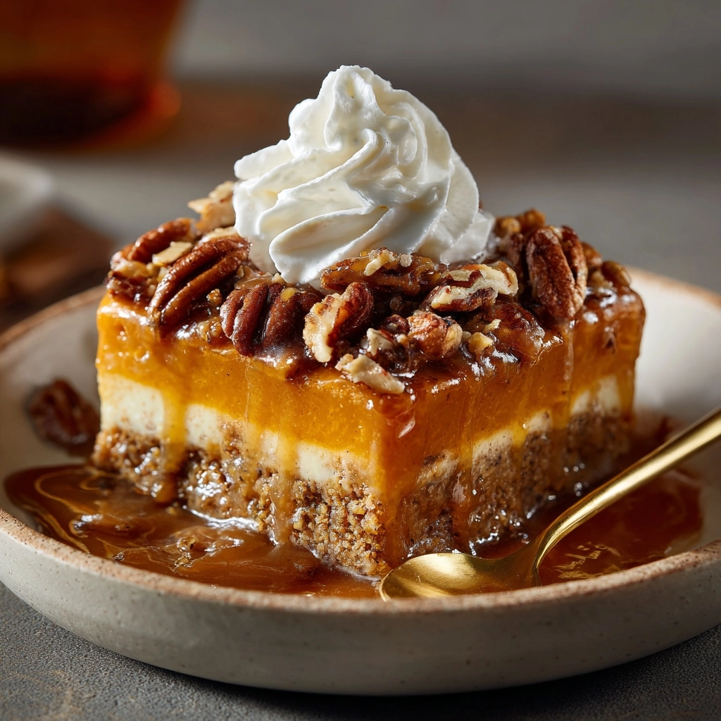 Caramel Pumpkin Cobbler with Pecans Recipe - Recipe Image