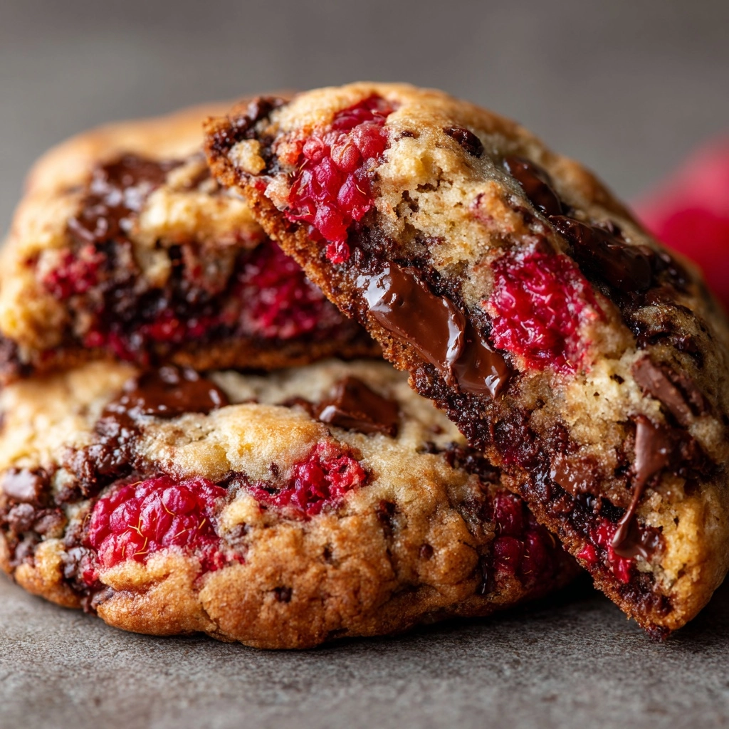 Raspberry Chocolate Chunk Cookies Recipe - Recipe Image