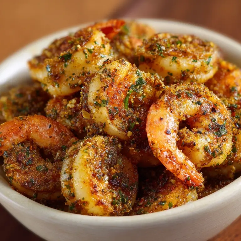 Air Fryer Garlic Parmesan Shrimp Recipe
