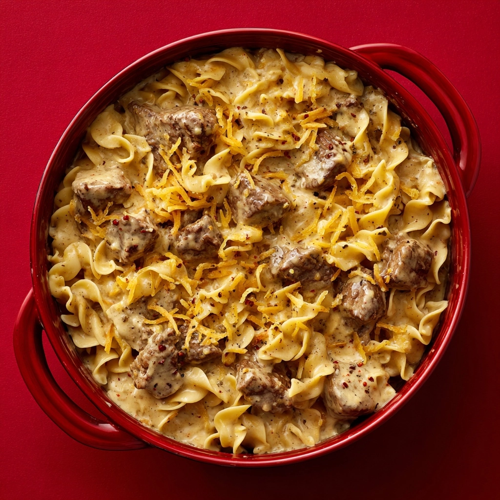 French Onion Beef and Noodles Recipe - Recipe Image