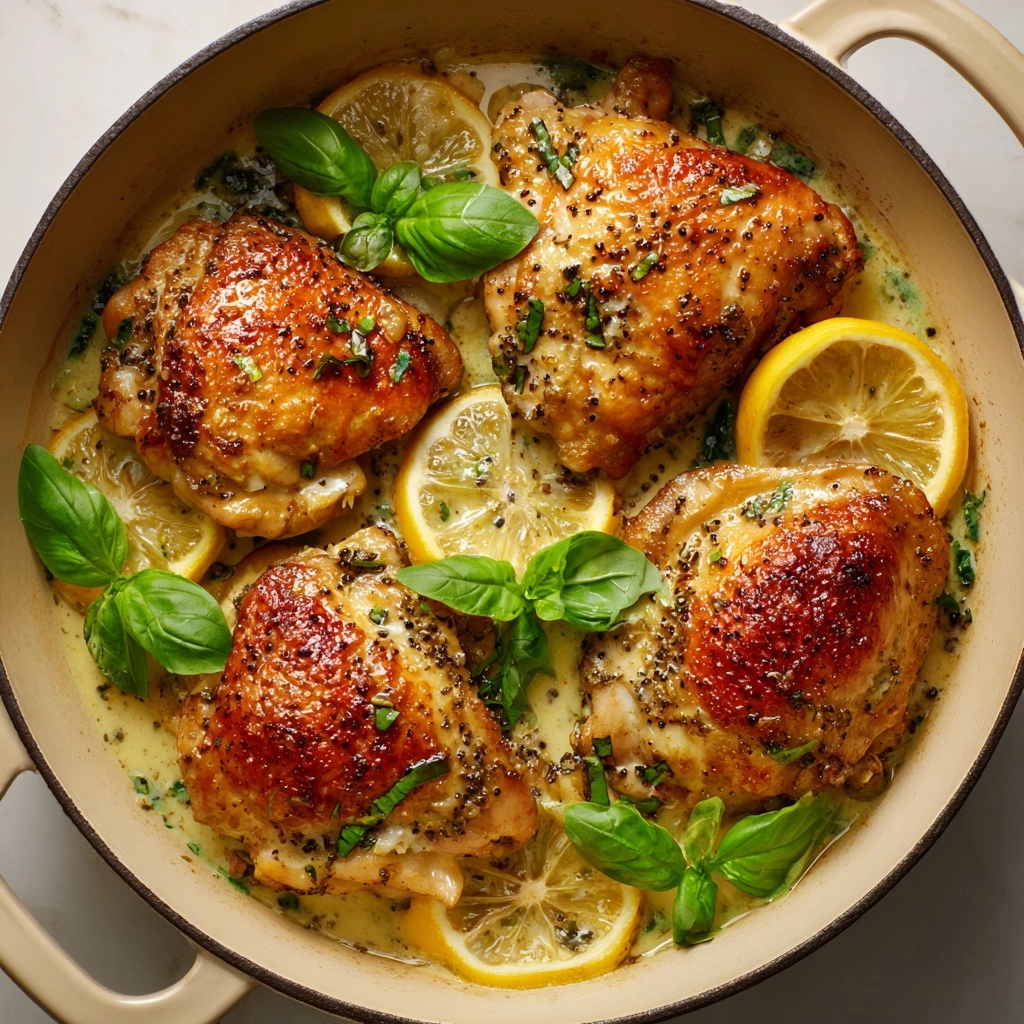 One-Pan Lemon Basil Chicken Recipe - Recipe Image