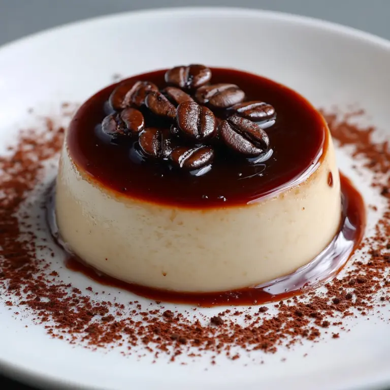 Coffee Panna Cotta with Vanilla Cream Recipe