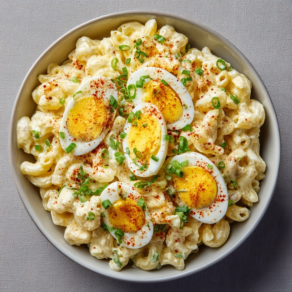 Deviled Egg Macaroni Salad Recipe - Recipe Image