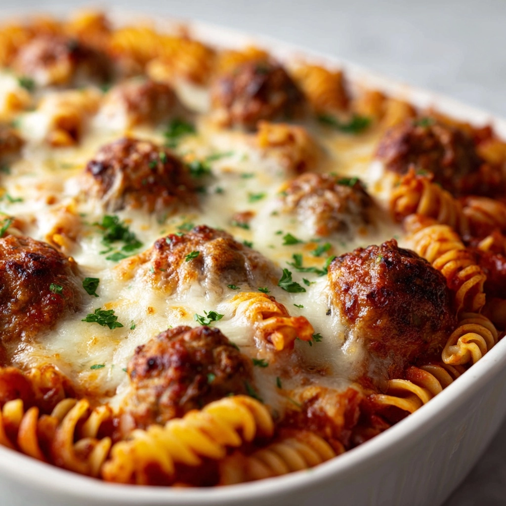 Dump and Bake Meatball Casserole Recipe