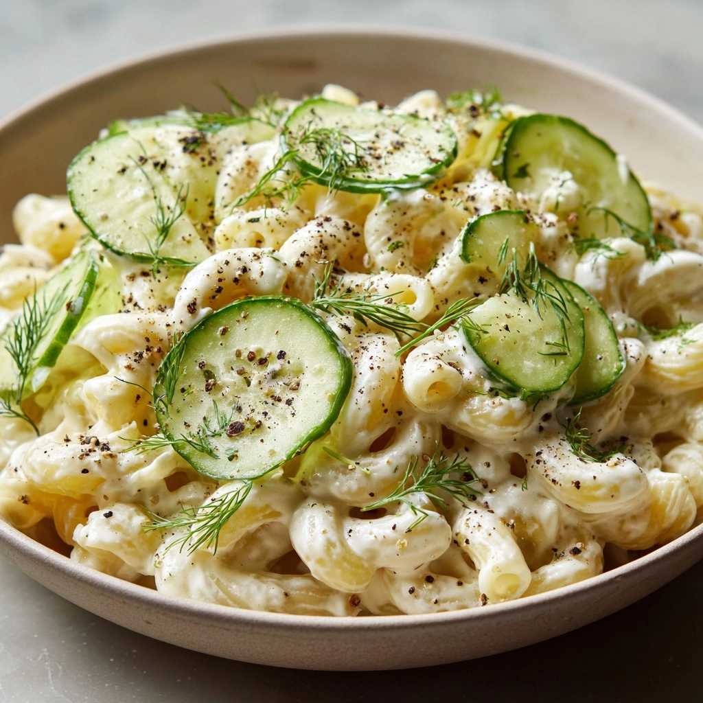 Cucumber Pasta Salad Recipe - Recipe Image