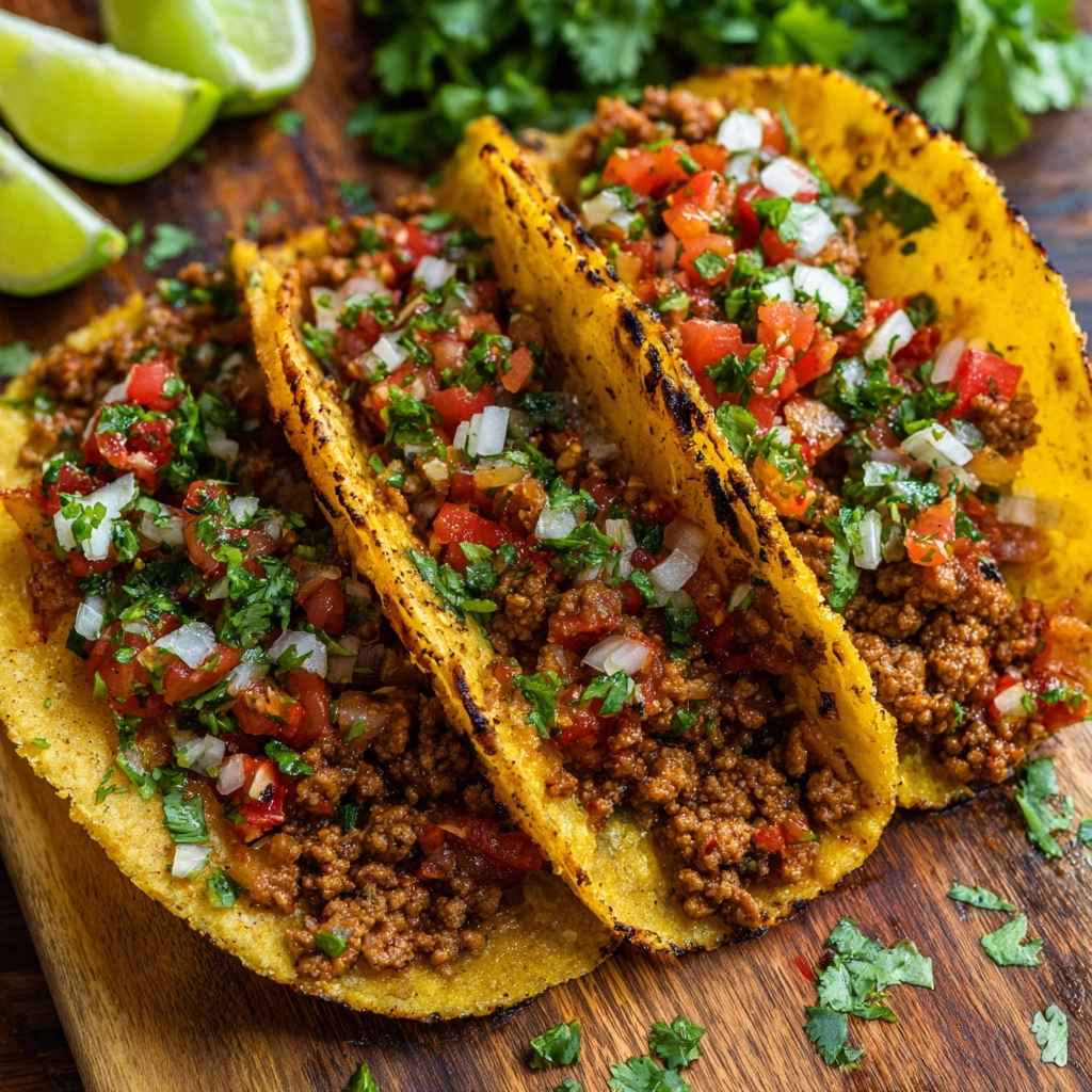 Crispy Ground Beef Tacos Recipe - Recipe Image