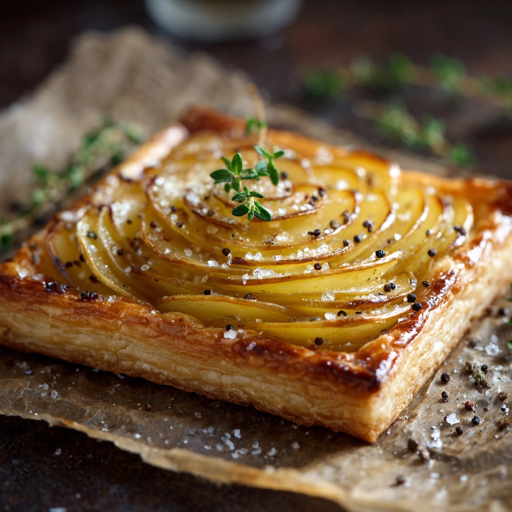 Camembert & Potato Puff Pastry Bites with Honey Recipe