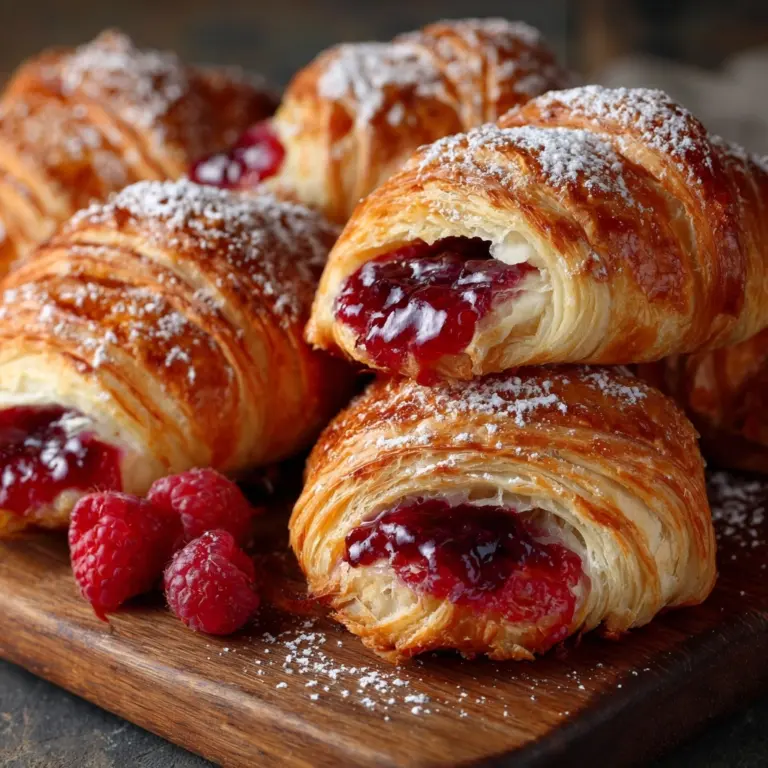 Almond Crescents with Raspberry Jam Recipe