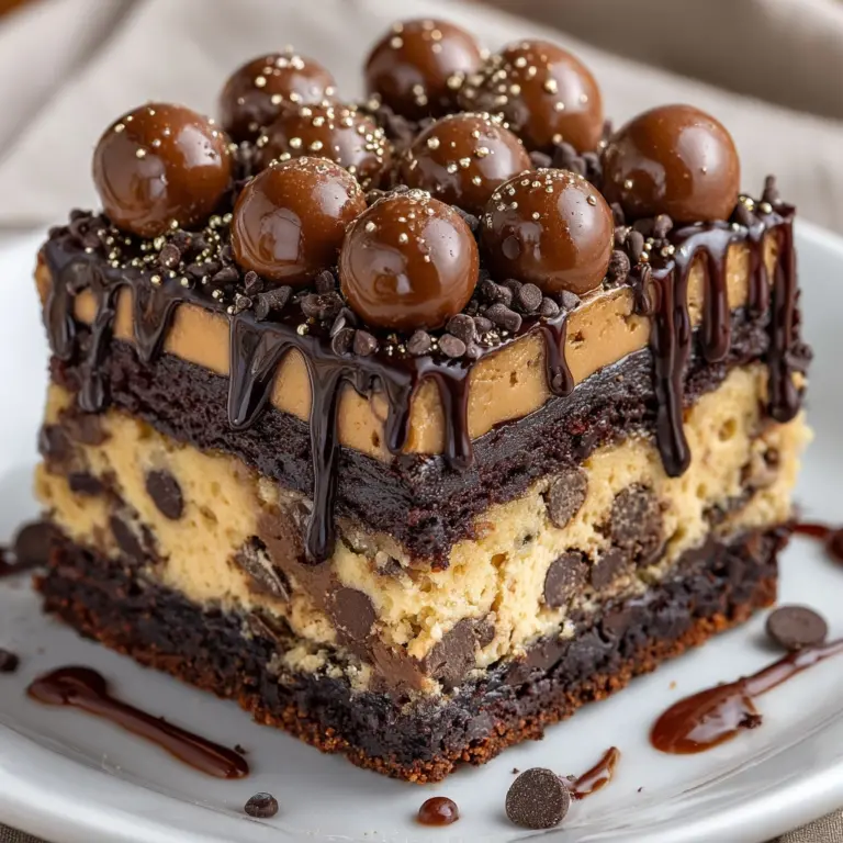 Cookie Dough Brownie Cake Recipe