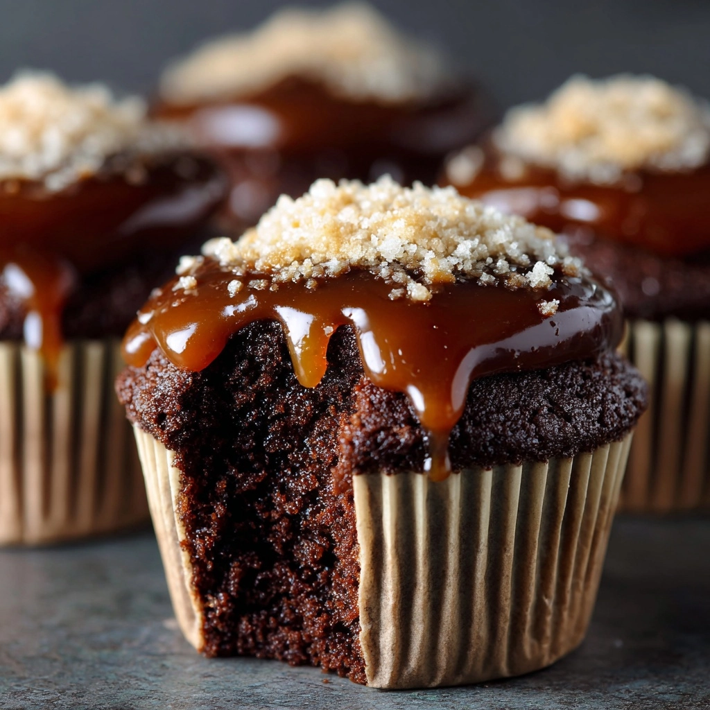 Irresistible Salted Caramel Lava Cupcakes Recipe - Recipe Image