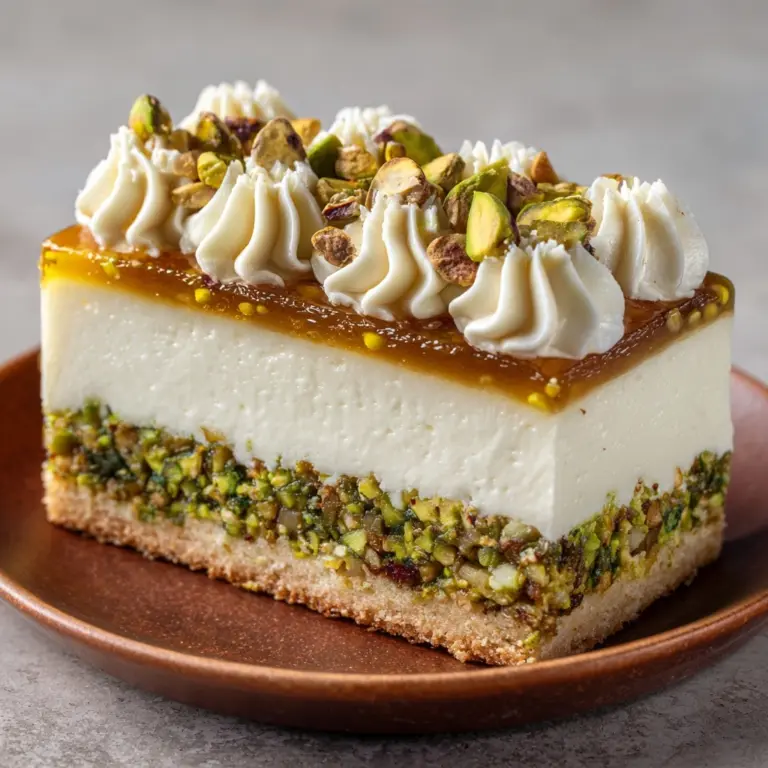 Honey Pistachio Baklava Cheesecake Recipe