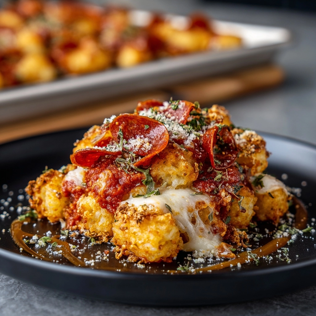 Pepperoni Pizza Totchos Recipe - Recipe Image
