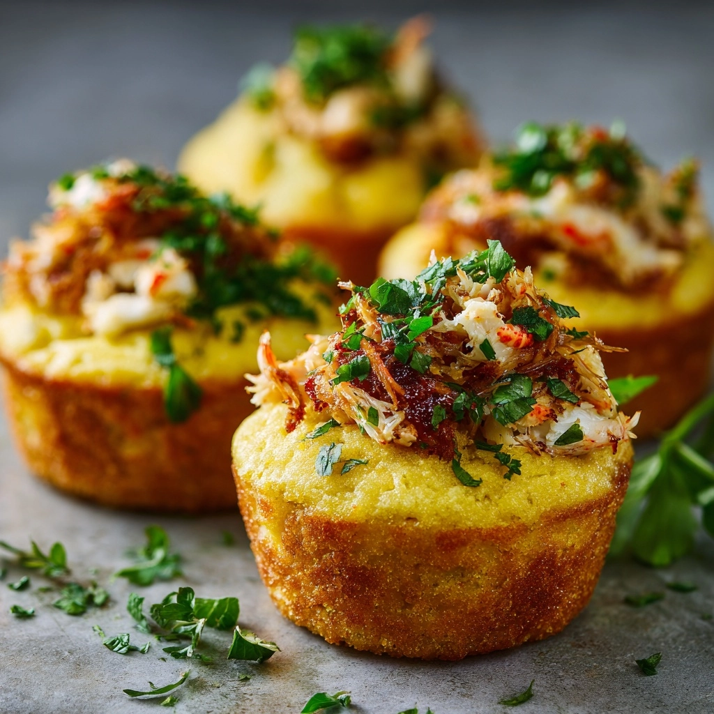 Irresistible Mini Cornbread Crab Muffins to Try Now Recipe - Recipe Image