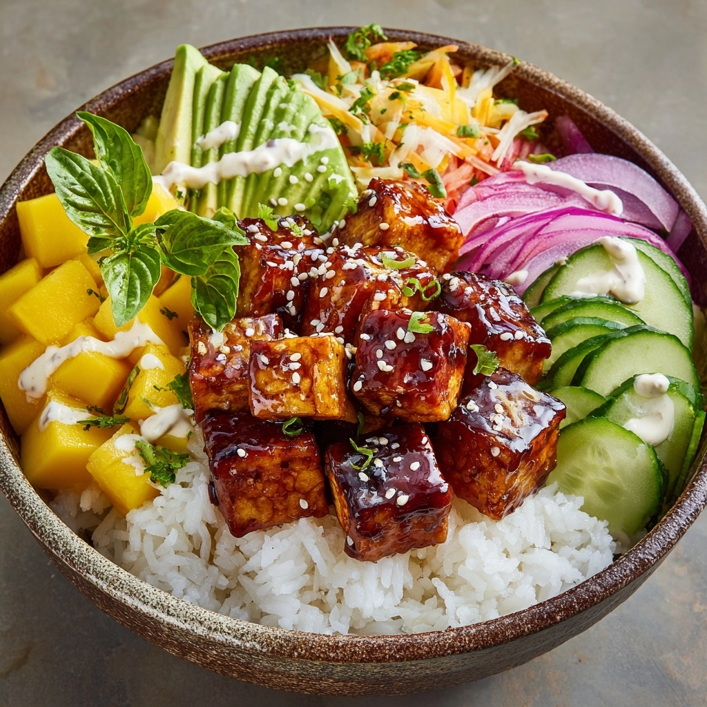 Teriyaki Salmon Rice Bowl with Mango Recipe - Recipe Image