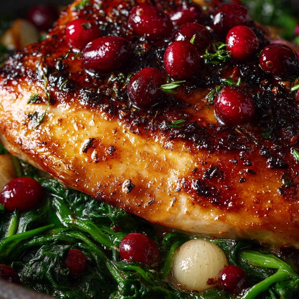 Cranberry & Spinach Stuffed Chicken Breasts with Brie Recipe - Recipe Image