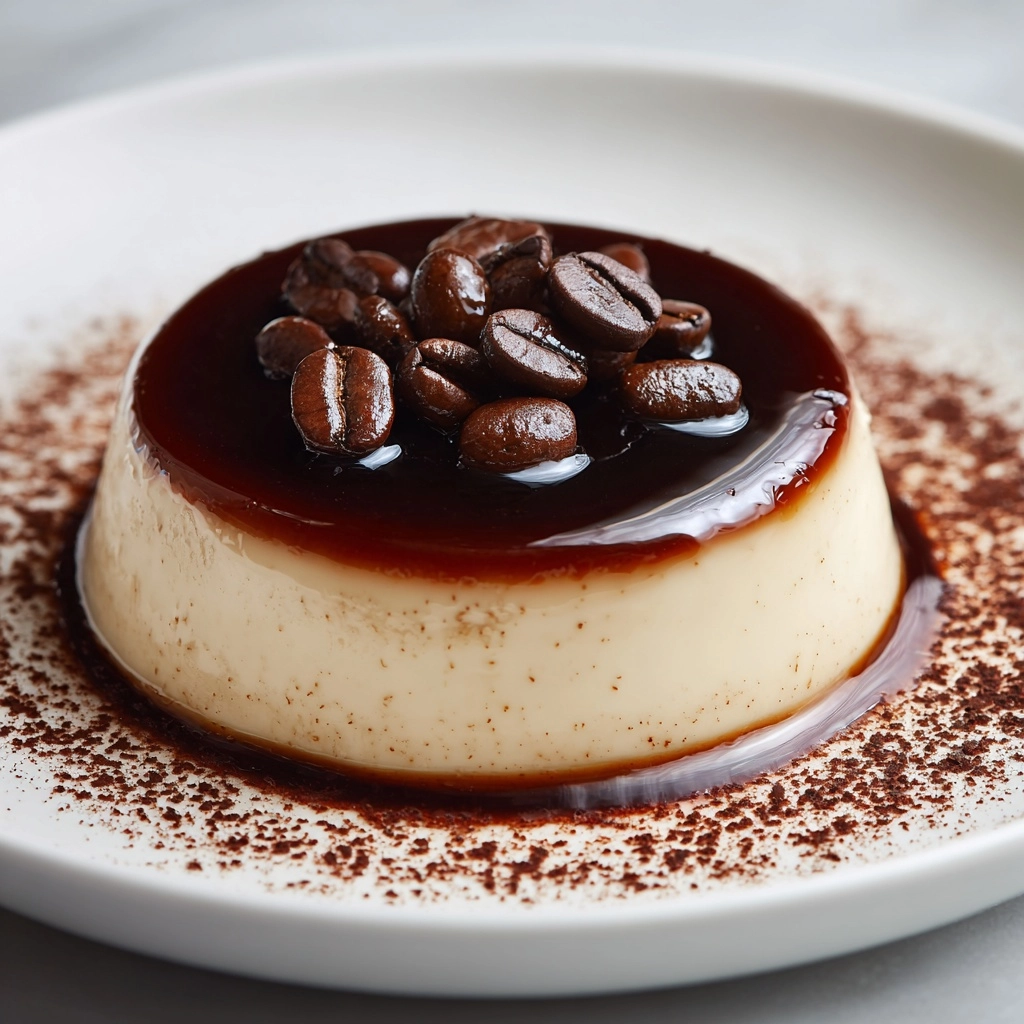 Coffee Panna Cotta with Vanilla Cream Recipe - Recipe Image