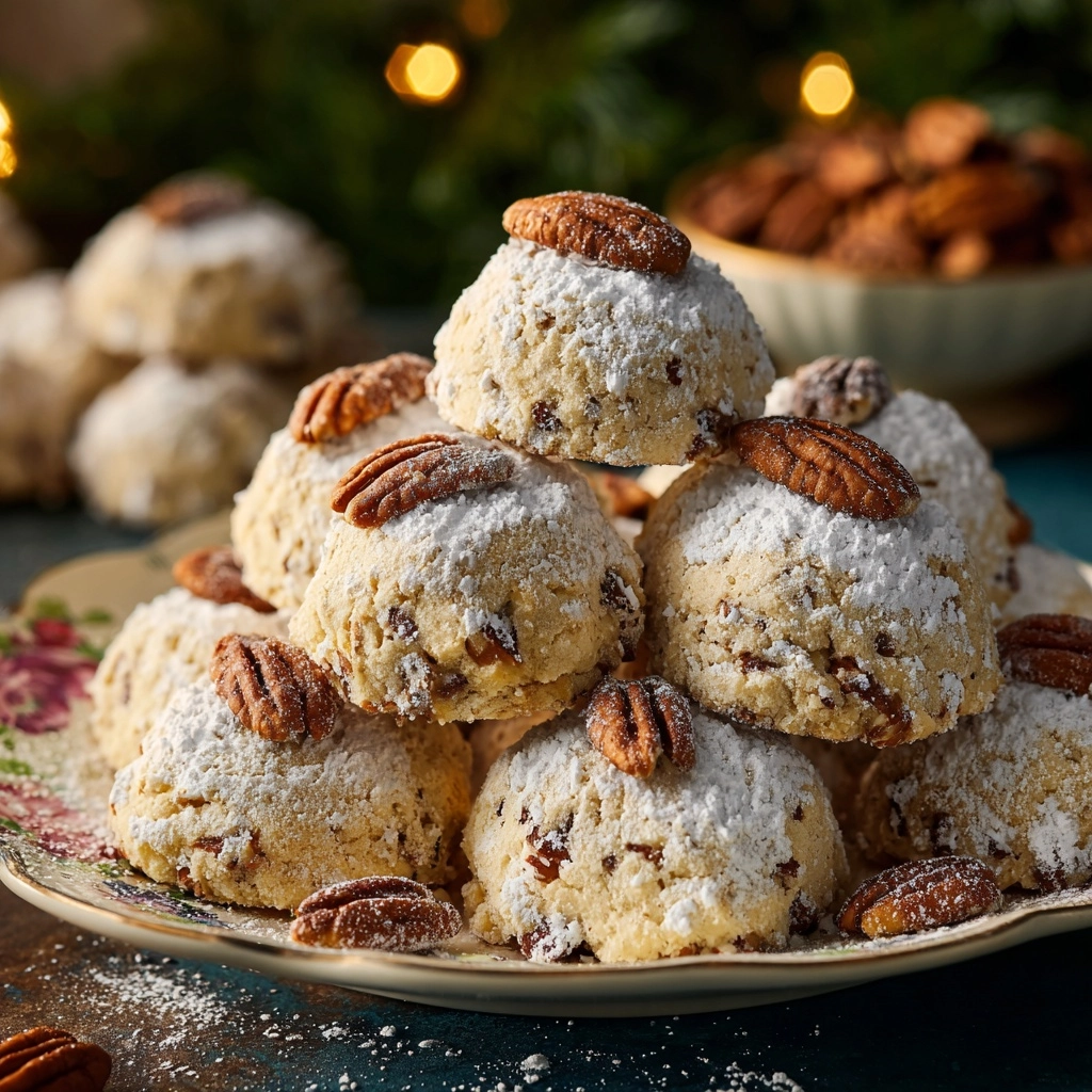 Buttery Pecan Snowball Cookies Recipe