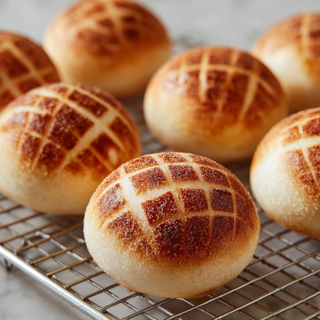 Classic Japanese Melon Pan Recipe - Recipe Image