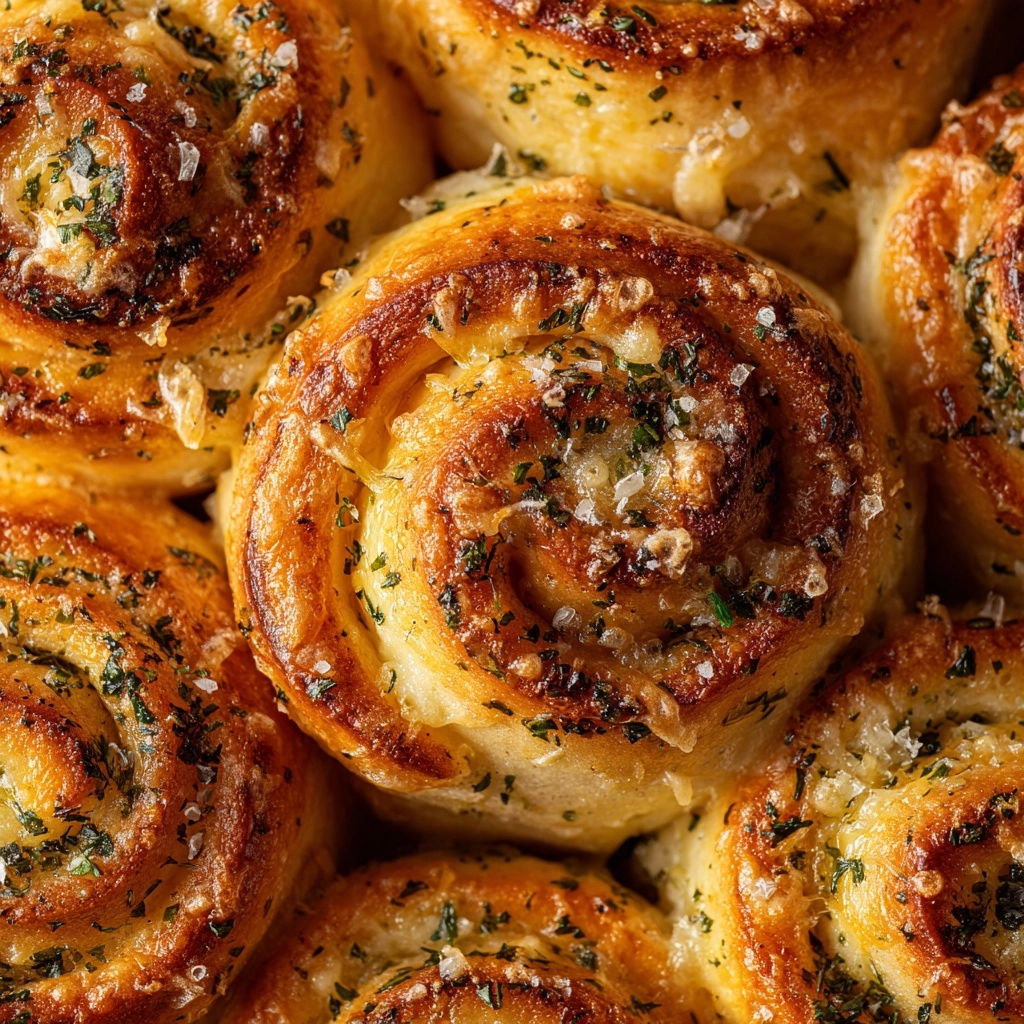Garlic Parmesan New York Pizza Rolls Recipe - Recipe Image