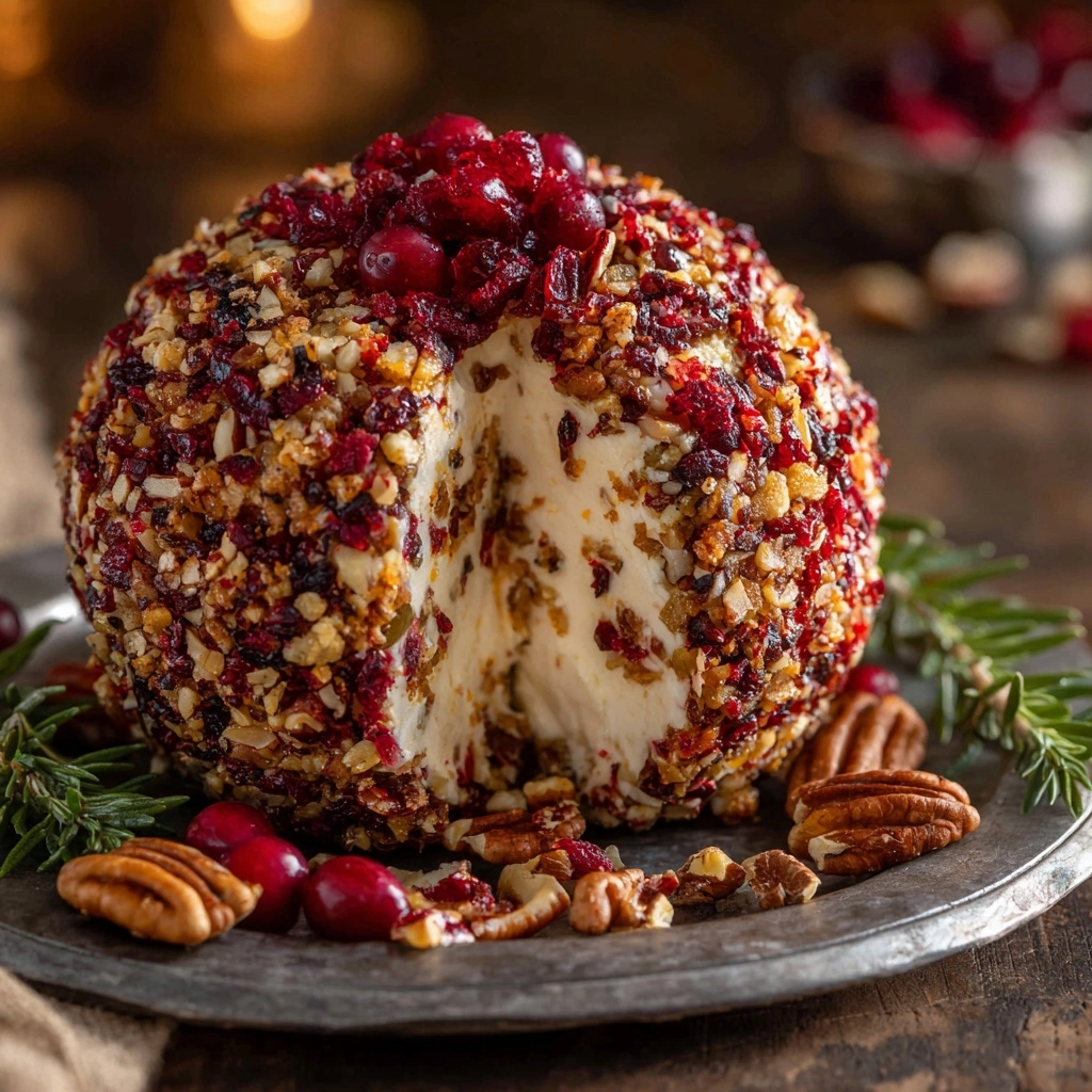 Cranberry Pecan Cheese Ball Recipe - Recipe Image