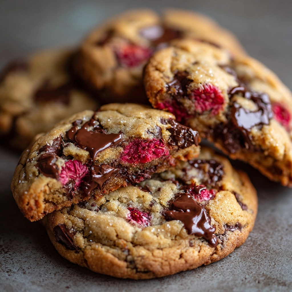 Raspberry Chocolate Chunk Cookies Recipe