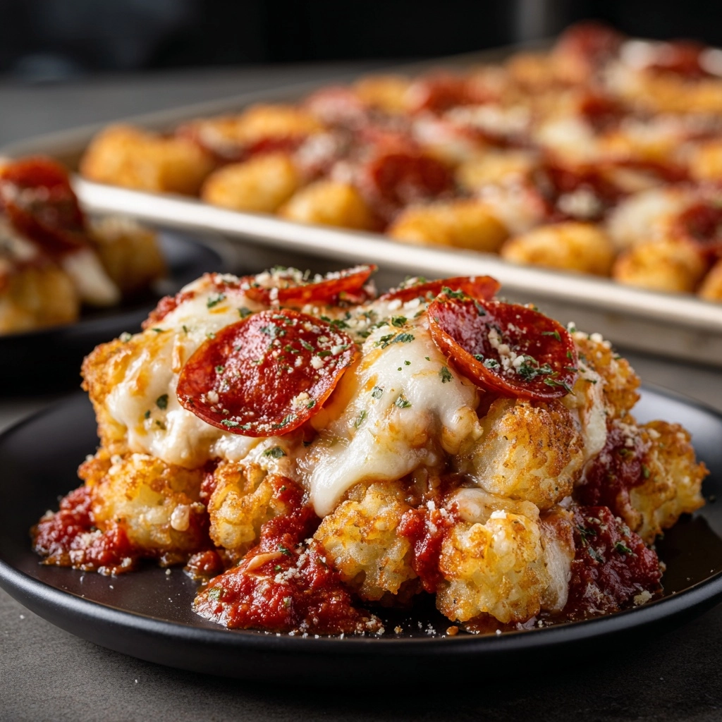 Pepperoni Pizza Totchos Recipe - Recipe Image