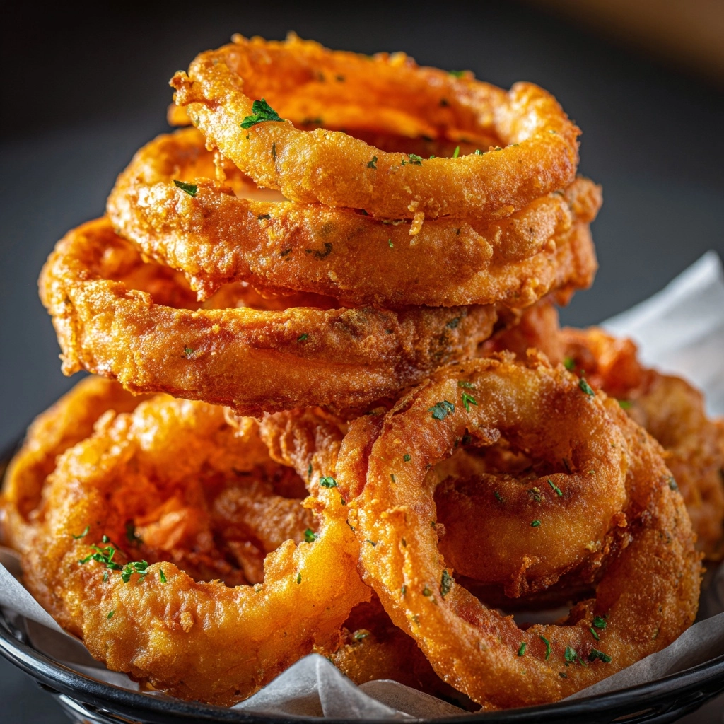 Air Fryer Frozen Onion Rings Recipe - Recipe Image