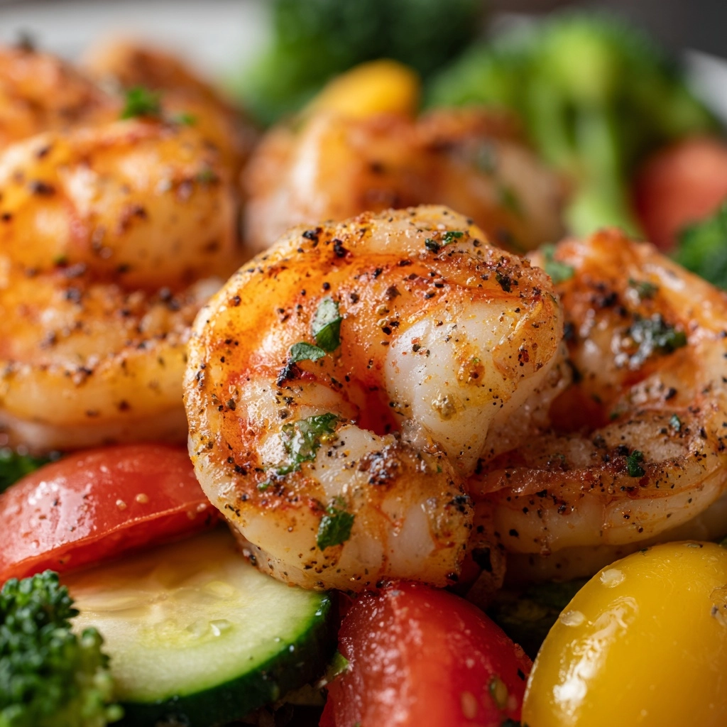 Colorful Shrimp & Veggie Bowl Recipe - Recipe Image