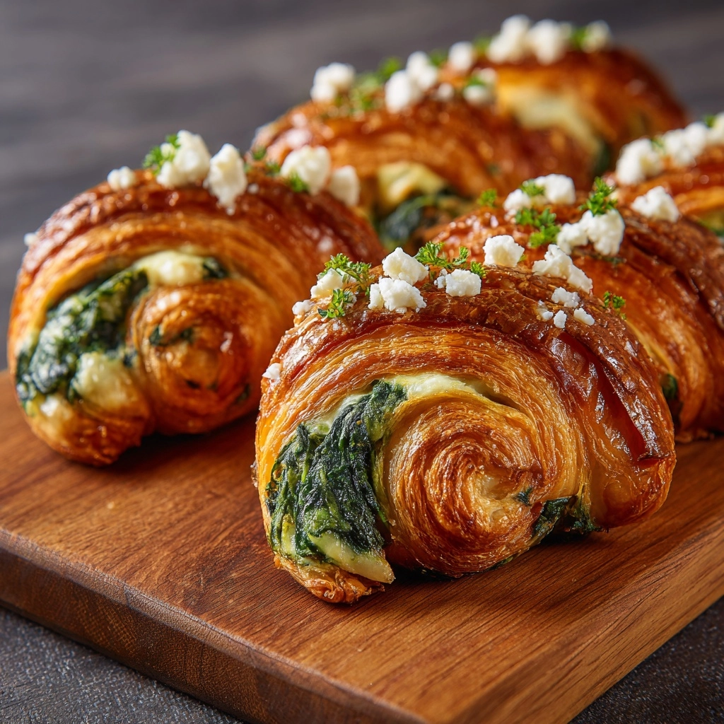 Spinach and Feta Puff Pastry Twists Recipe