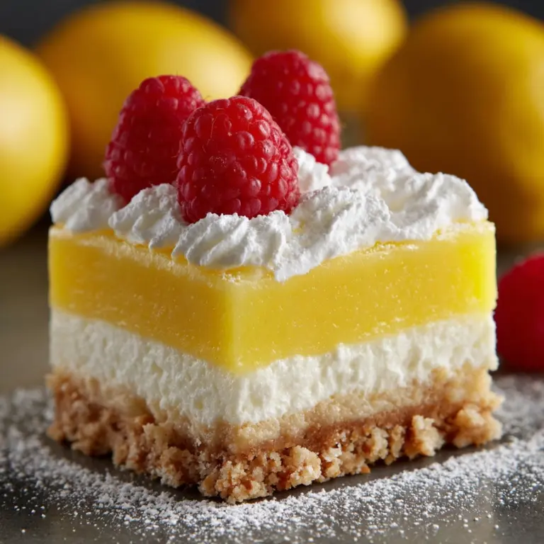 Zesty Lemon Cream Dream Bars Recipe
