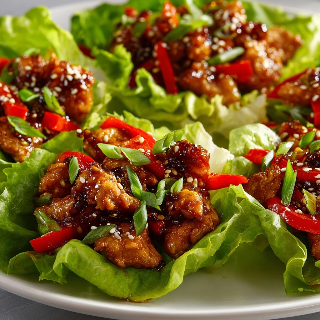 Teriyaki Chicken Lettuce Wraps Recipe