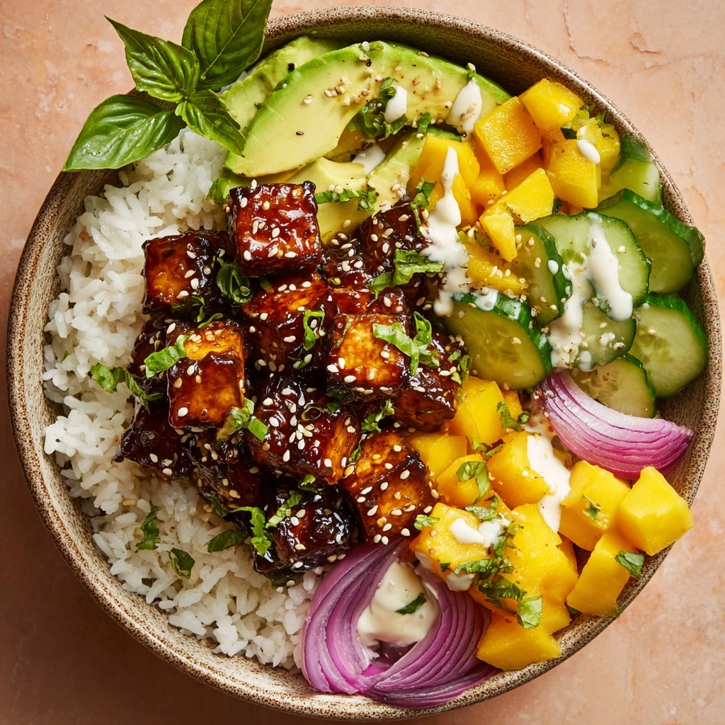 Teriyaki Salmon Rice Bowl with Mango Recipe - Recipe Image