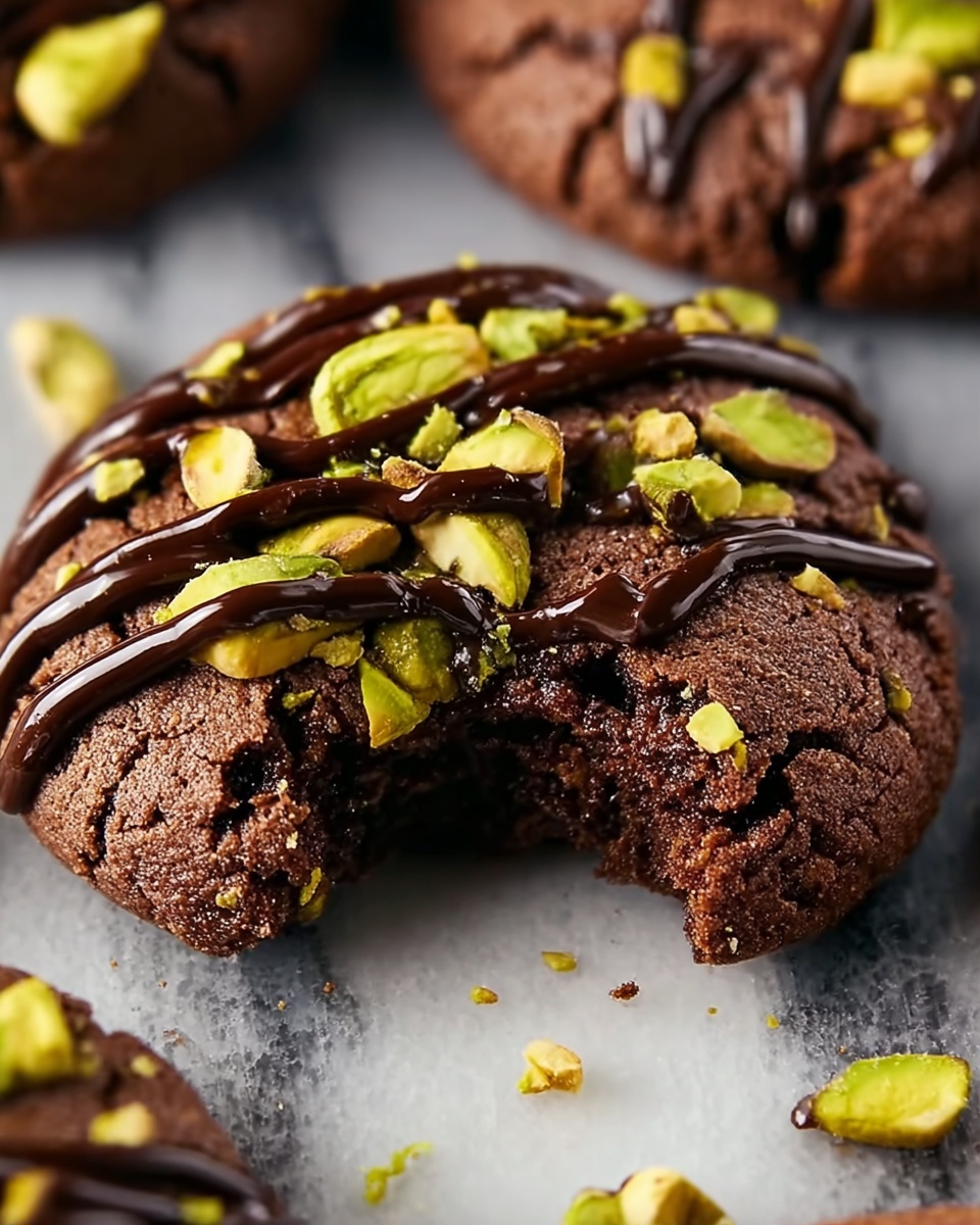 Brown Butter Chocolate Pistachio Cookies Recipe - Recipe Image