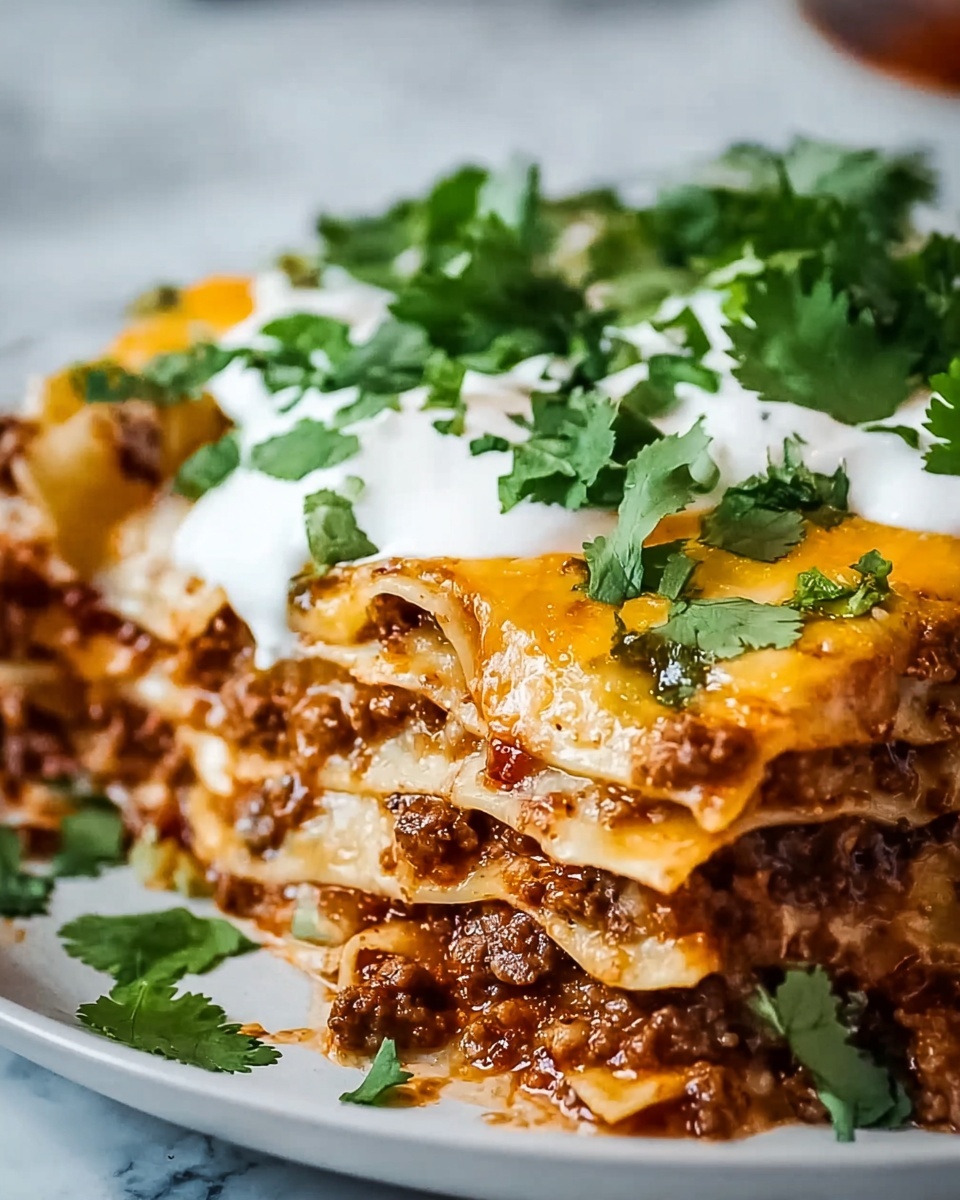 Taco Casserole with Tortillas Recipe - Recipe Image