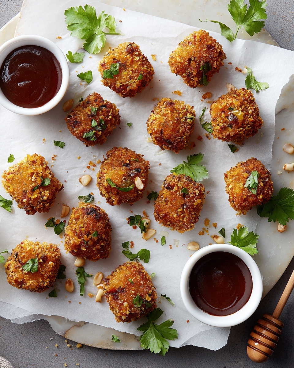 Crispy Chickpea Nuggets with BBQ Sauce Recipe - Recipe Image