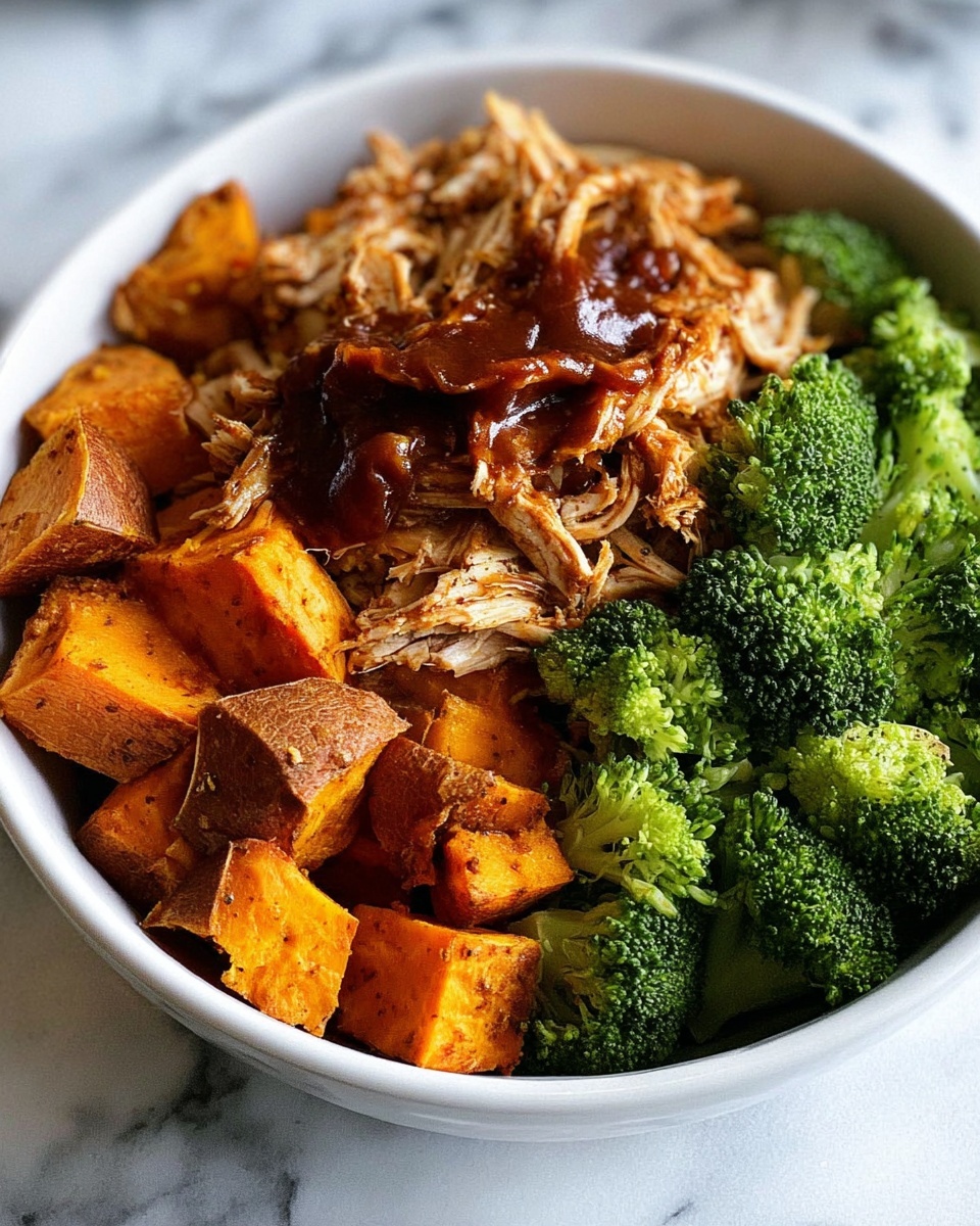 BBQ Chicken & Roasted Sweet Potato Bowls Recipe - Recipe Image