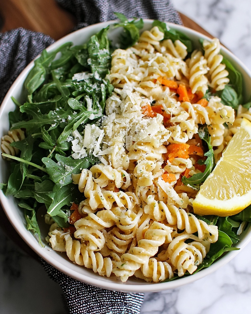 Lemon Basil Parmesan Pasta Salad Recipe - Recipe Image