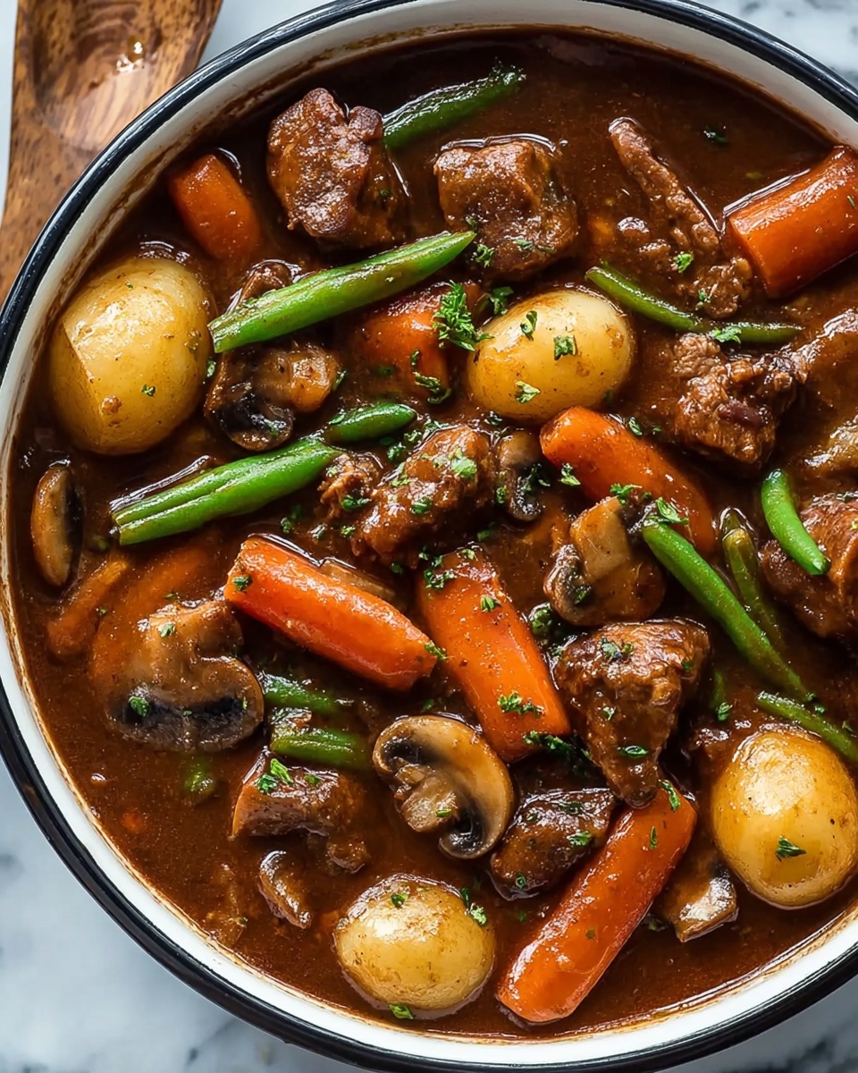 Hearty Chicken Stew with Vegetables and Tomato Broth Recipe - Recipe Image