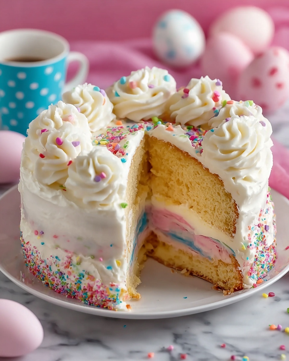 Swirled Easter Cake Recipe - Recipe Image