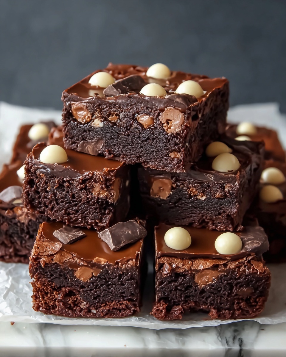 The Best Chocolate Nutella Brownies Recipe - Recipe Image