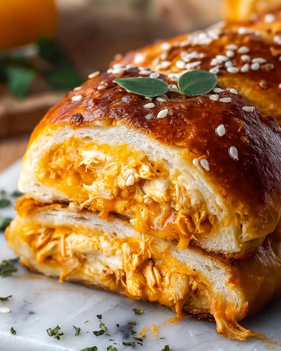 Cheesy Buffalo Chicken Strombolis Recipe - Recipe Image