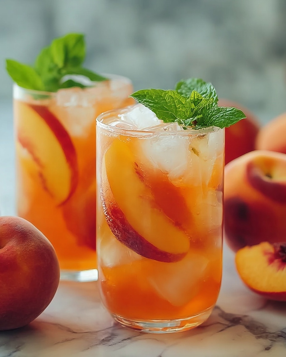 Refreshing Peach Lemonade Recipe - Recipe Image