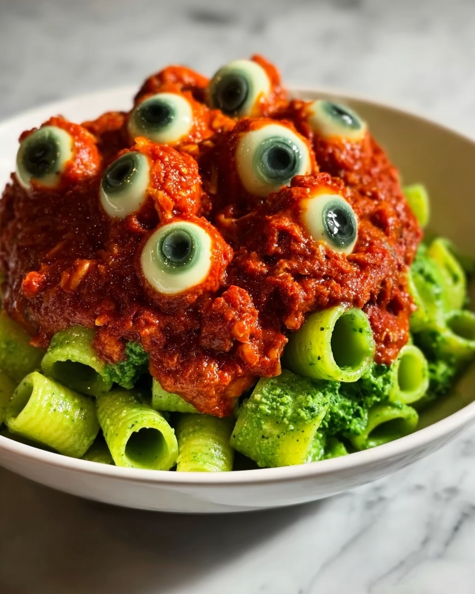 Eyeball Pasta Recipe - Recipe Image