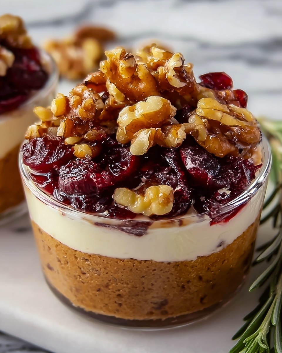 Thanksgiving Cranberry and Pecan Crostini Recipe - Recipe Image